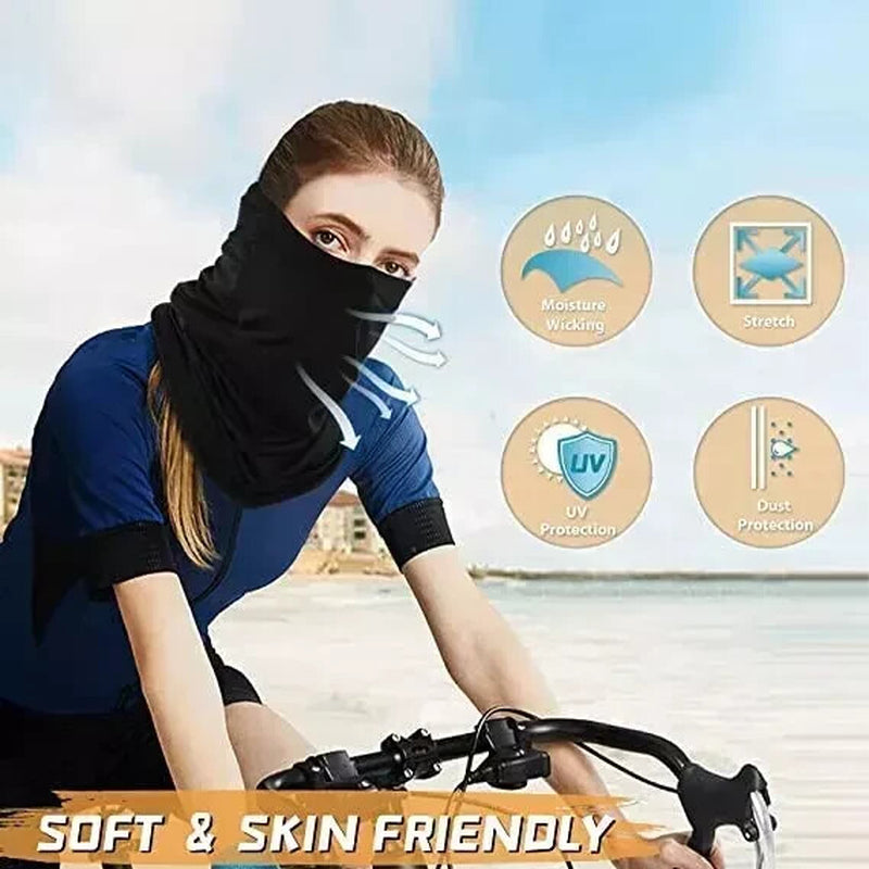 Pasamontañas Para El Calor Verano Sol Protección Solar a Prueba De Viento 4 Pcsy