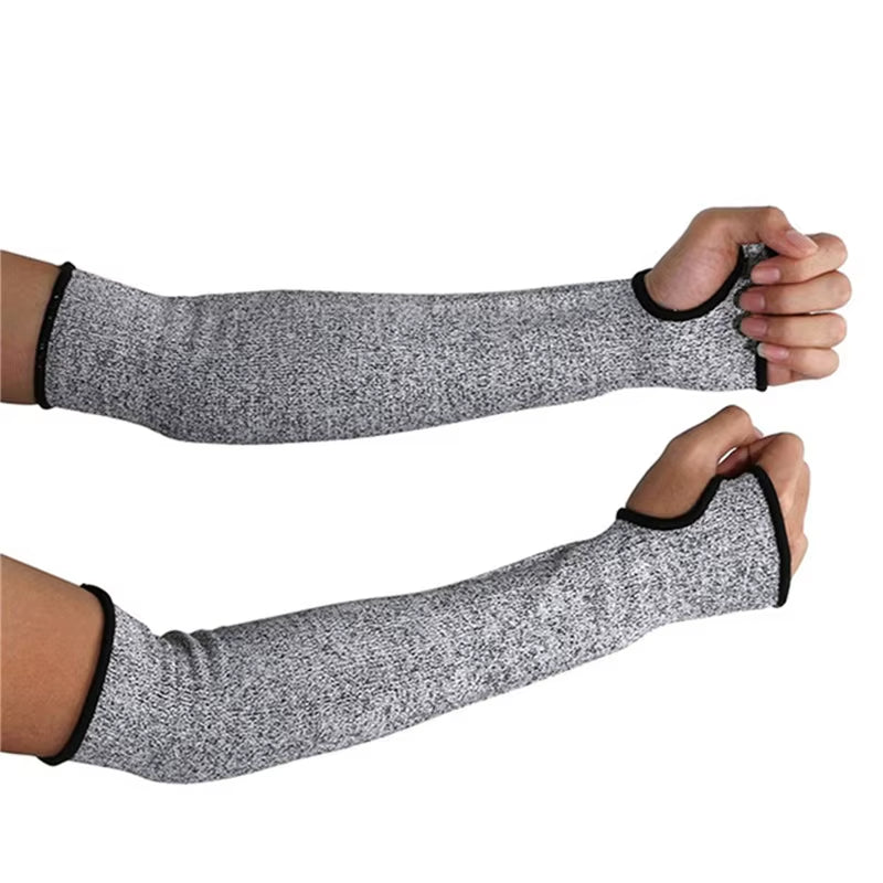 1Pc Level 5 HPPE Cut Resistant Anti-Puncture Work Protection Arm Sleeve Cover Cut-Resistant Arm Sleeve Ed-Shipping