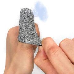 12 PCS Finger Cots Cut Resistant Protector, Finger Covers for Cuts, Gloves Life Extender, Cut Resistant Finger Protectors for Kitchen, Work, Sculpture, Anti-Slip, Reusable