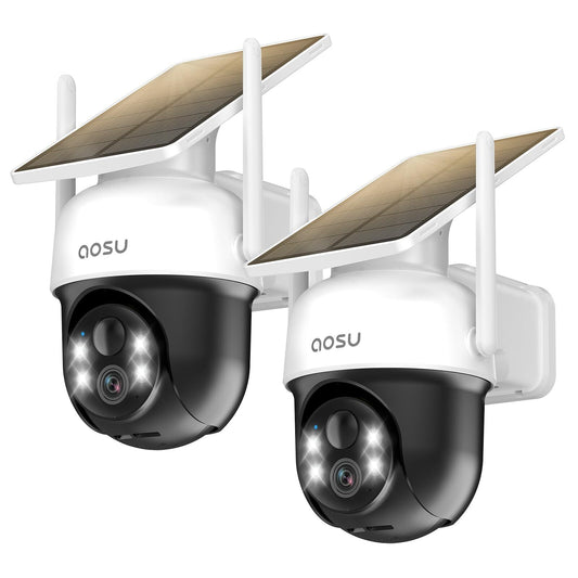 Solar Camera Outdoor Wireless - 100% Wire-Free Outdoor Security Camera Wirele...
