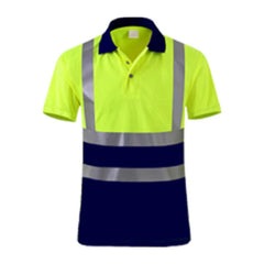 Shirts for Men High Visibility Reflective T-Shirt Long Sleeves Safety Shirt Hi Vis Workwear Shirt Work Shirts Polo