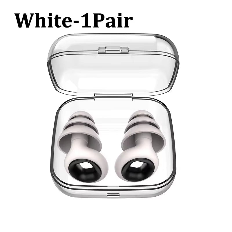 Silicone Sleeping Noise Reducing Earplugs Set Swimming Noise Reducing Earplugs Soundproof Noise Canceling Mute Earplugs