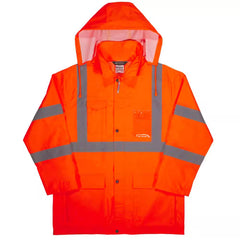 Glowear 8366 5XL Orange Lightweight Hi-Vis Rain Jacket - Type R, Class 3