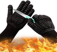PLGEBR Silicone Heat Resistant Cut Resistant Grill Gloves