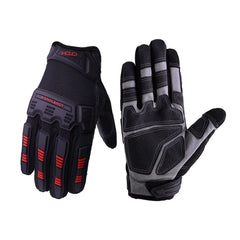 Touchscreen TPR Impact Reducing PVC Reinforced Palm Non-Slip Breathable Mens Heavy Duty Work Gloves