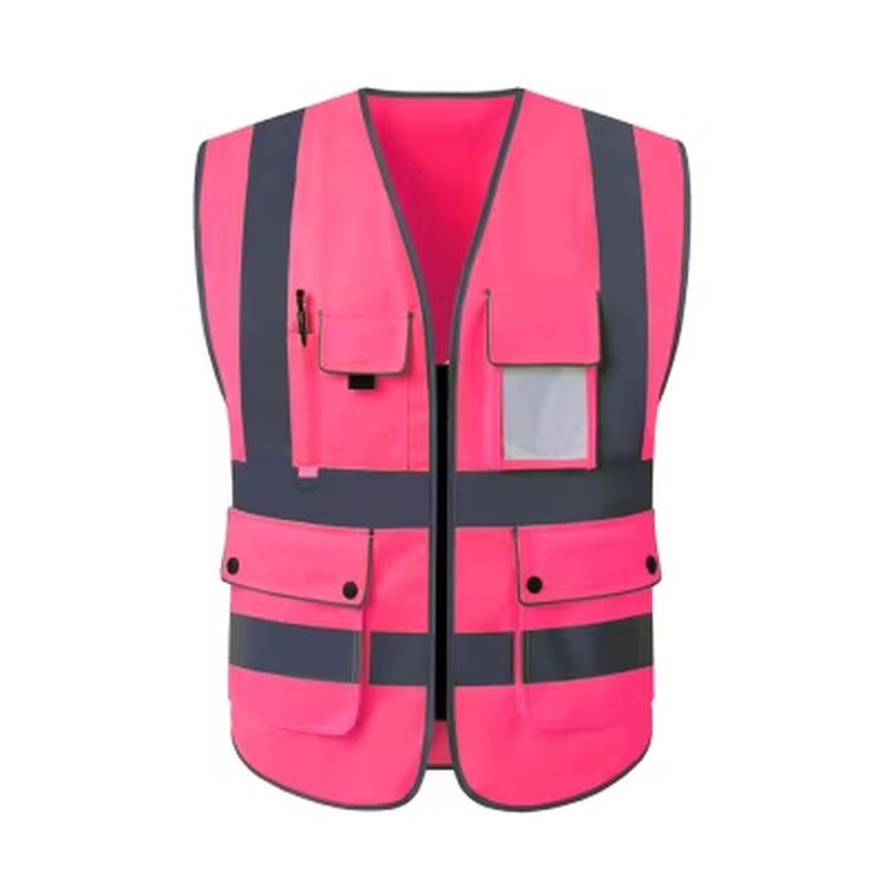 S-4XL Reflective Safety Vest High Visibility Night Riding Running Vest Outdoor Sports Accessories Safety Vest Sports Waistcoat