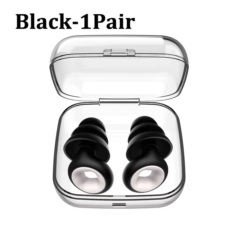 Silicone Sleeping Noise Reducing Earplugs Set Swimming Noise Reducing Earplugs Soundproof Noise Canceling Mute Earplugs