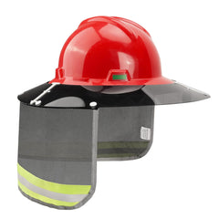 Hard Hat Visor with Neck Shade Fits Standard V-Gard Full Brim Attachment For