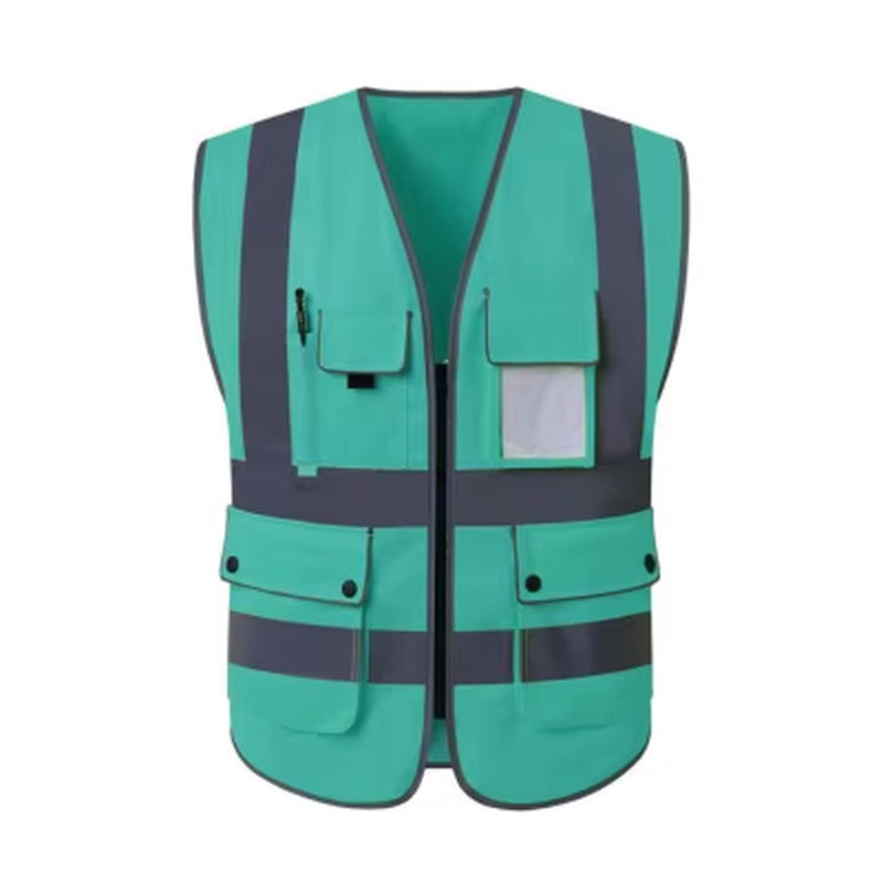 S-4XL Reflective Safety Vest High Visibility Night Riding Running Vest Outdoor Sports Accessories Safety Vest Sports Waistcoat