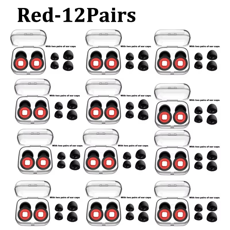 Silicone Sleeping Noise Reducing Earplugs Set Swimming Noise Reducing Earplugs Soundproof Noise Canceling Mute Earplugs