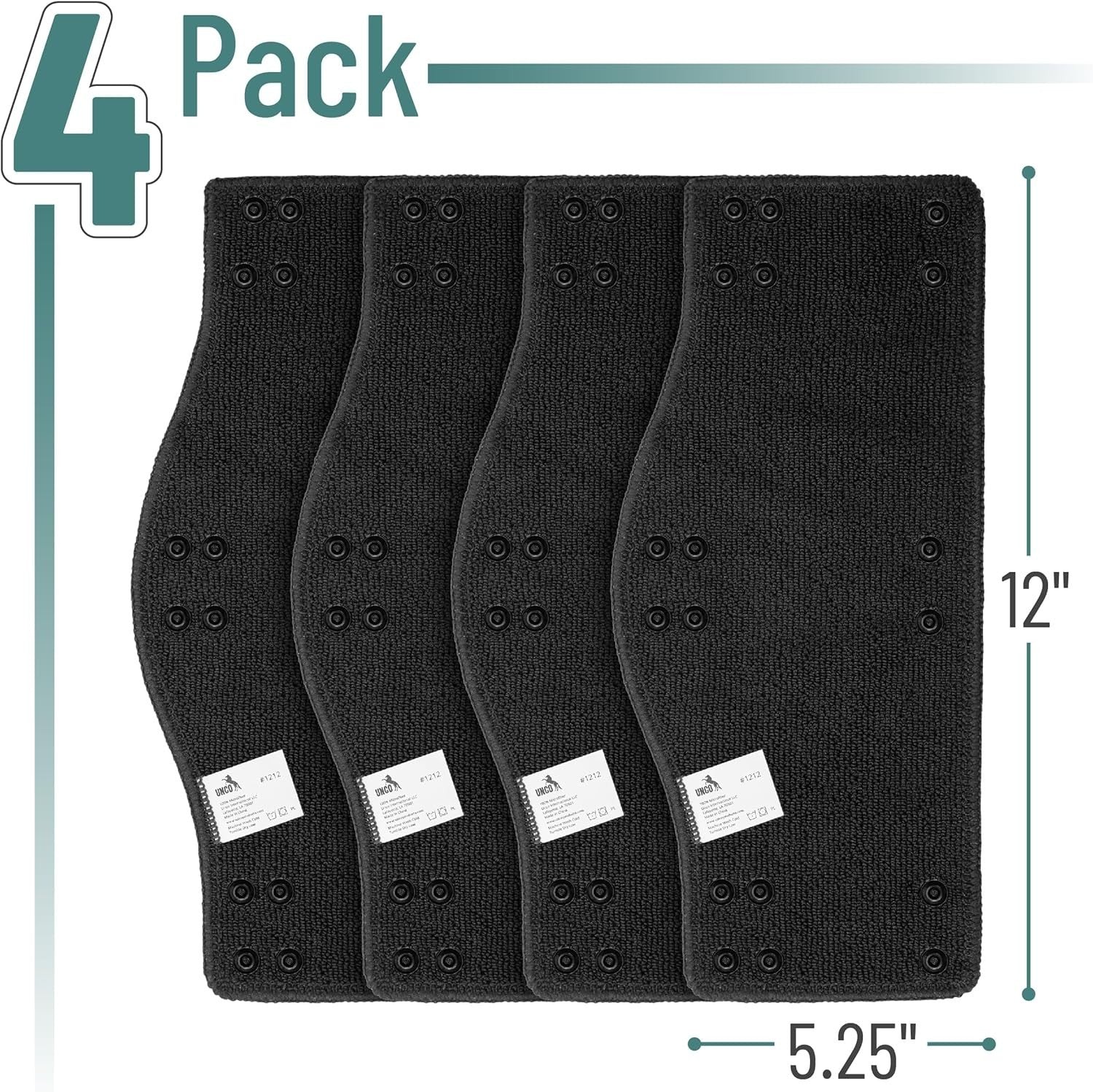Hard Hat Sweatband 4 Pcs, Black, Hard Hat Liner, Hard Hat Accessories, Sweatband