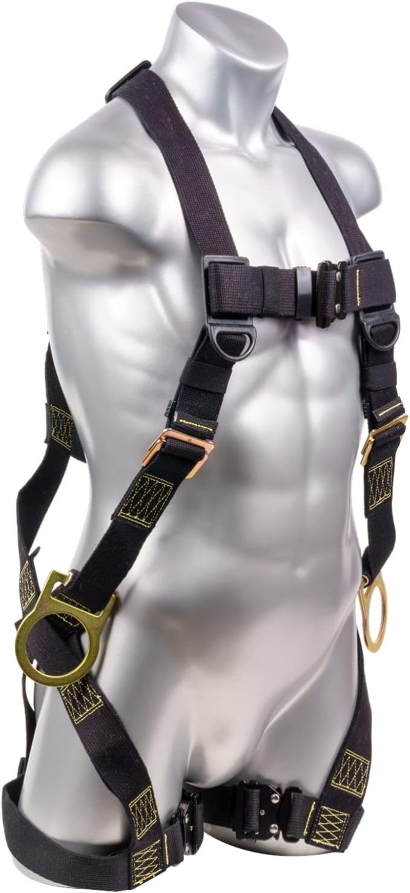 FR Safety Harness QCB Chest & Legs Dorsal 3D-Ring Para-Aramid/Aramid Webbing Harness