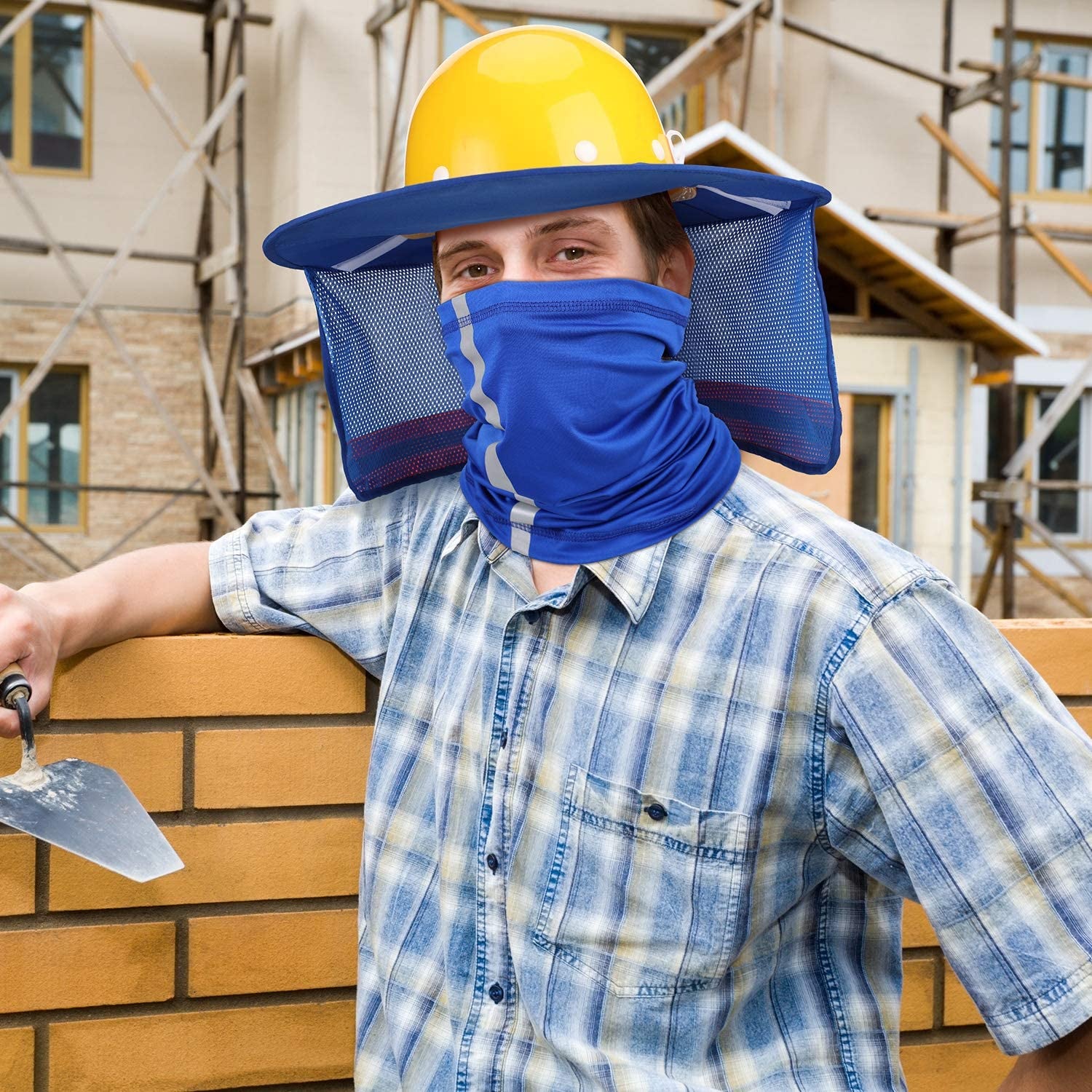 Sombrilla Para Casco De Trabajo Sombra Contra Sol Para Cascos De Construcci�N