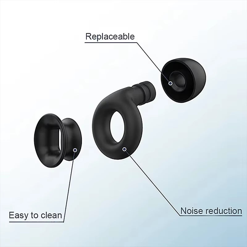 Silicone Sleeping Noise Reducing Earplugs Set Swimming Noise Reducing Earplugs Soundproof Noise Canceling Mute Earplugs