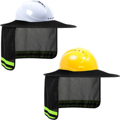 Hard Hat Sun Shade, Full Brim Neck Shield, 2Packs, Hard Hat Not Included