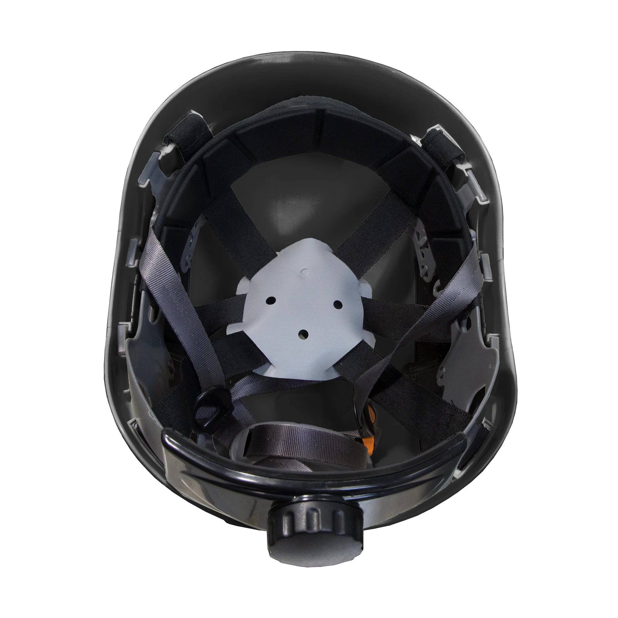 Ventilated Safety Rescue Helmet with Adjustable Ratchet 6-Point Suspension, HHAT-04 (Black)