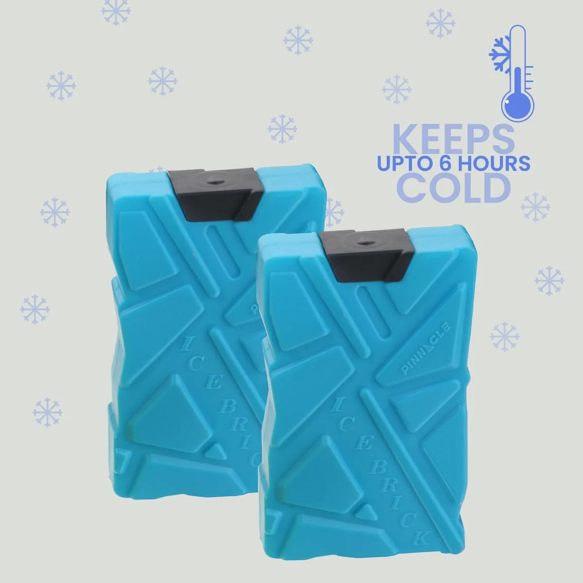 Pinnacle Ice Blocks for Cooler Set of 2 – Multipurpose Ice Packs for Coolers Long Lasting Reusable Refreezable –No Leak Lunch Box Ice Pack – Non BPA Food Safe Freezer Packs for Coolers - 20 Oz.
