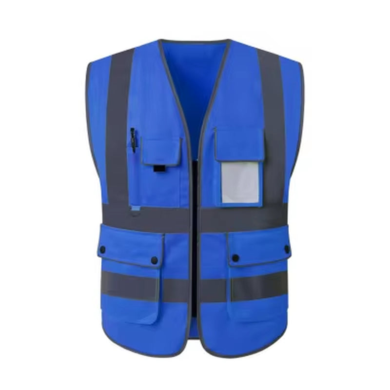 S-4XL Reflective Safety Vest High Visibility Night Riding Running Vest Outdoor Sports Accessories Safety Vest Sports Waistcoat