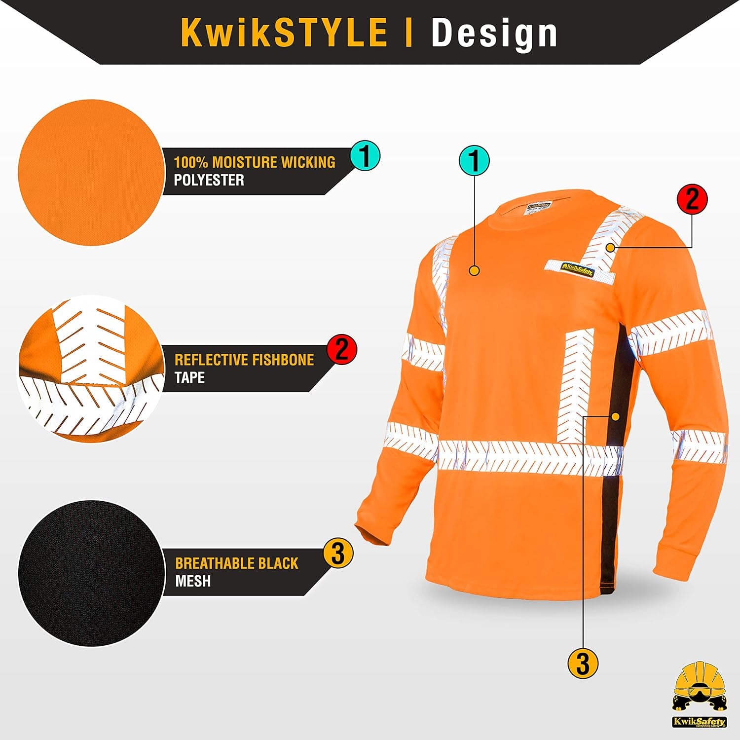 - Charlotte, NC - Limited Edition Long Sleeve Safety Shirts [Deluxe Fishbone Tape] Class 3 ANSI OSHA Compliant