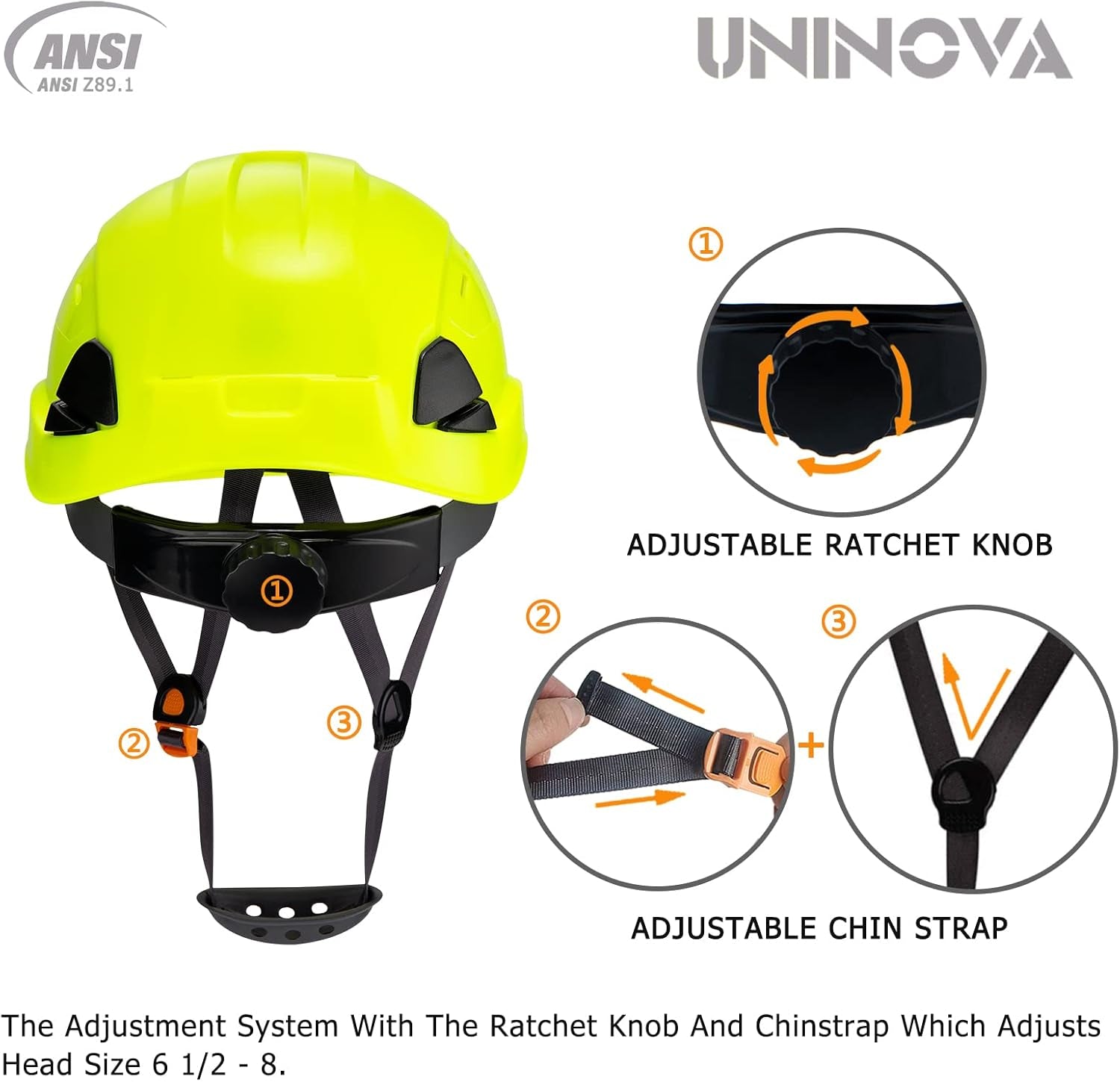 Hard Hats Construction OSHA ANSI Z89.1 Approved Safety Helmet Vented Hard Hat with Visor Adjustable 6 Pt Suspension Safety Hardhats Construction Work