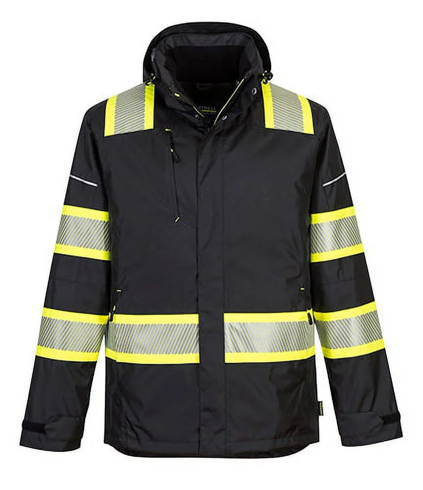 F144 Mens Durable Iona plus Extreme Protection Winter Work Jacket Black, Medium
