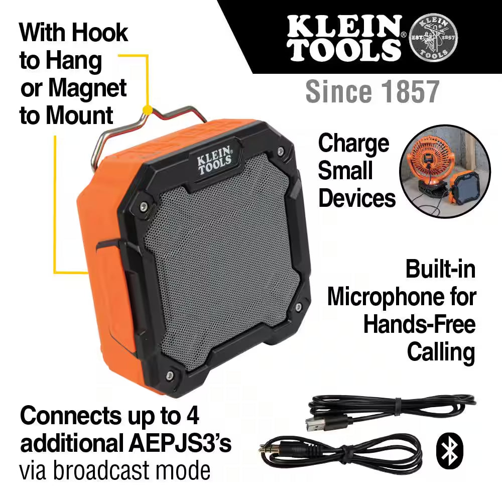 Bluetooth Speaker with Magnet and Hook