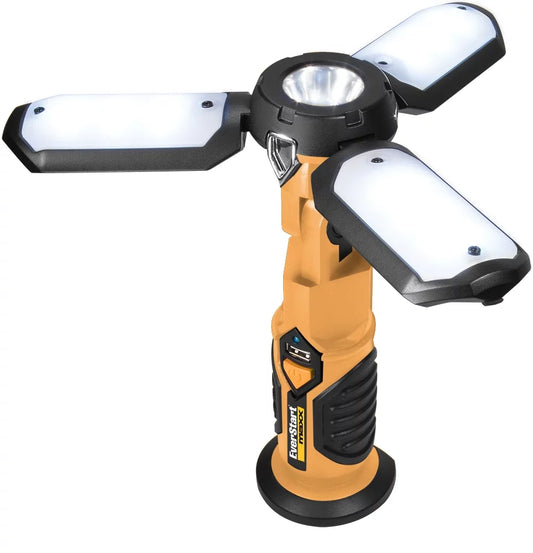 Maxx SAT3E 600 Lumen LED Work Light with Home/Car Chargers, USB Power