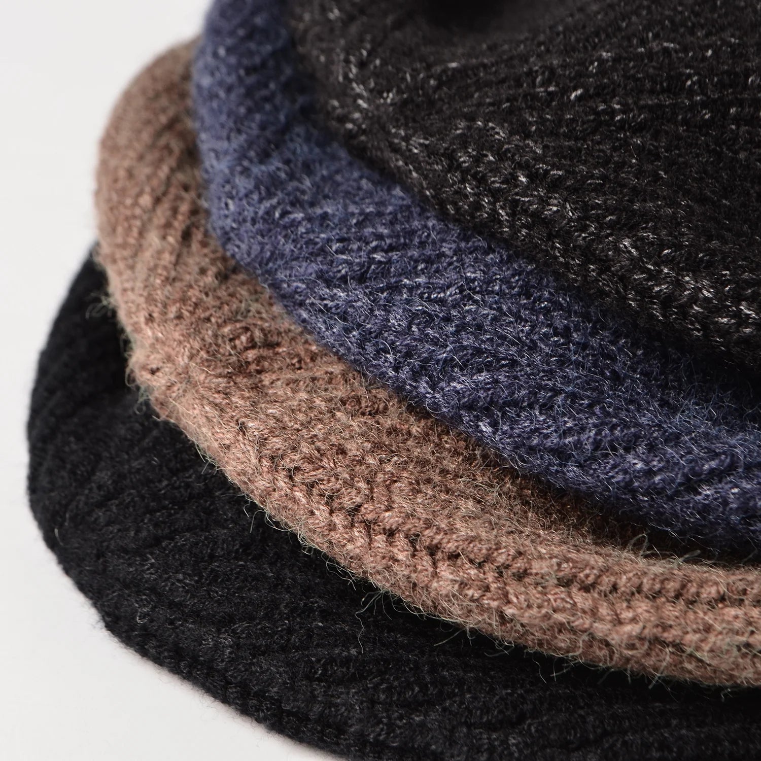 Men Women Knit Hat Winter Warm Stretch Beanie Ear Flaps Cap Outdoor Work Ski (Navy)